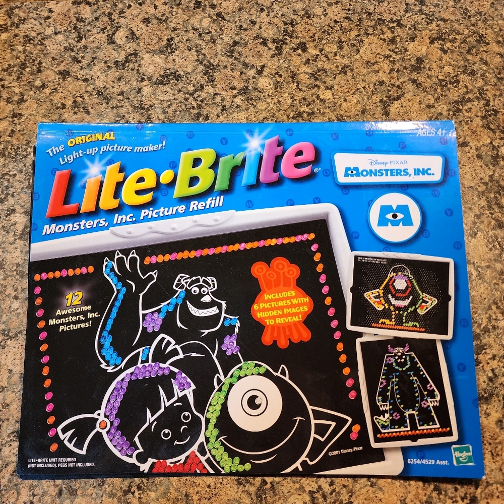 2001 Lite-Brite Monsters, Inc. Picture Refill